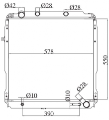 TOYOTA COASTER 4.2D 1997-1999 AT radiator