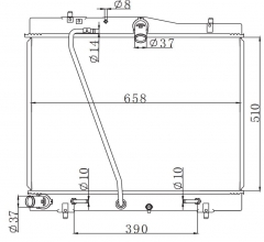 TOYOTA HIACE 2K(G) 2005- AT radiator