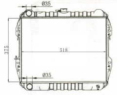 TOYOTA HILUX / 4 RUNNER 1984-1990 MT radiator
