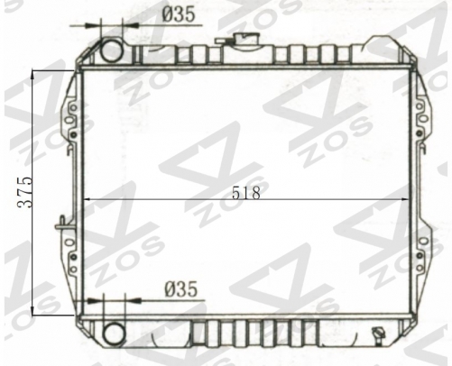 TOYOTA HILUX / 4 RUNNER 1984-1990 MT radiator