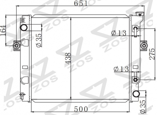 TOYOTA LIFT AT radiator