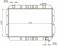 TOYOTA LANDCRUISER 4.2 MAN 1984-1990 MT radiator