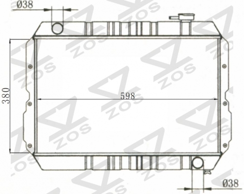 TOYOTA LANDCRUISER 4.2 MAN 1984-1990 MT radiator