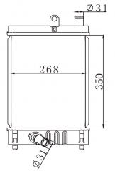 TOYOTA HIACE 2K(D) 2005- MT radiator