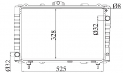 TOYOTA LITEACE 1.5G 1985-1990 MT radiator