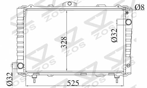 TOYOTA LITEACE 1.5G 1985-1990 MT radiator