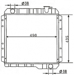 TOYOTA LANDCRUSER FJ60/2F 1972-1980 MT radiator