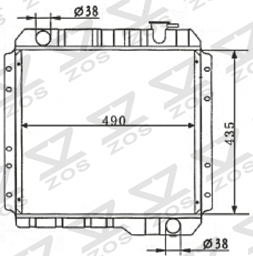 TOYOTA LANDCRUSER FJ60/2F 1972-1980 MT radiator