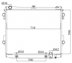 TOYOTA LANDCRUISER/LEXUSS5700 V8 2007- AT radiator
