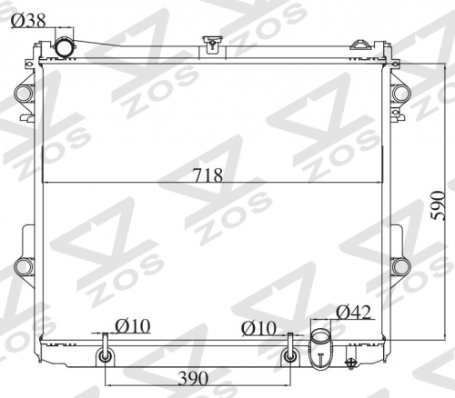 TOYOTA LANDCRUISER/LEXUSS5700 V8 2007- AT radiator