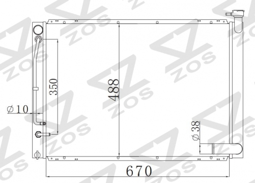 TOYOTA Harrier/Lexus RS MCU30W radiator