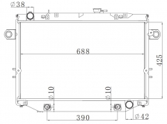 TOYOTA LANDCRUISER'2001 FZJ80 2001 AT radiator