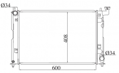TOYOTA COROLLA CE120'2005 2005 MT radiator