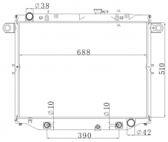 TOYOTA LANDCRUISER FJ100/VZJ100 1998-2002 AT radiator