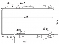 TOYOTA RAV4'03 2003 AT radiator