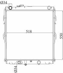 TOYOTA PICKUP MT radiator