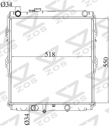 TOYOTA PICKUP MT radiator