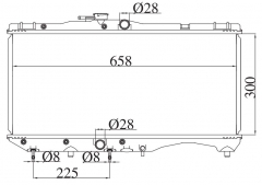 TOYOTA Tercel Corsa EL30' 1988-1990 AT radiator