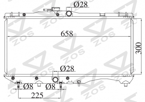 TOYOTA Tercel Corsa EL30' 1988-1990 AT radiator