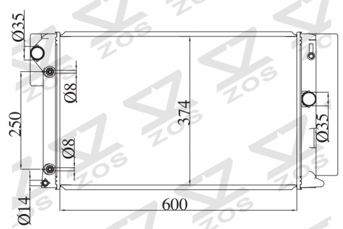 TOYOTA COROLLA'07/ZRE144G 2007 AT radiator