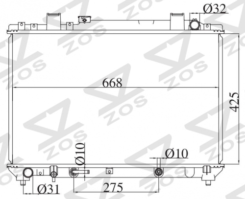 TOYOTA LITEACE NOAH/TOWNACE NOAH AT radiator