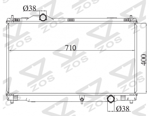 TOYOTA CROWN MARK GRX121'04 2004 MT radiator