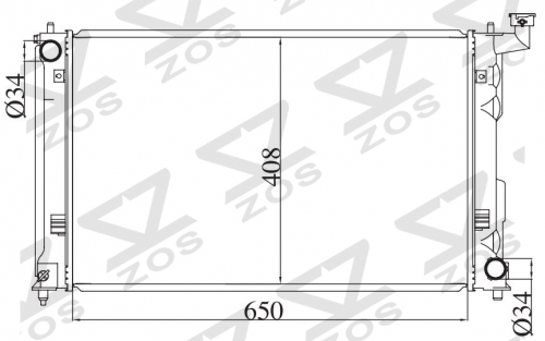 TOYOTA VISTA ARDEO'03 SV50 2003 MT radiator