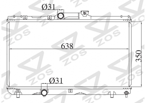 TOYOTA COROLLA'98-00 AE110 1998-2000 MT radiator