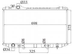 TOYOTA CRESSIDA'89-92 GX81 1989-1992 AT radiator