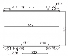 TOYOTA TOWNACE NOAH '96 2C AT radiator