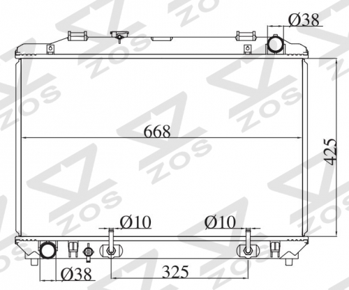 TOYOTA TOWNACE NOAH '96 2C AT radiator