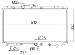 TOYOTA STARLET’96-NP80/EP91 1996- AT radiator