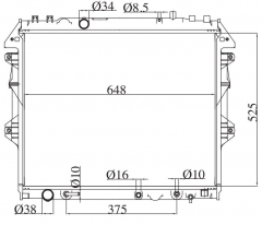 TOYOTA HILUX VIGO ‘04 2004 AT radiator