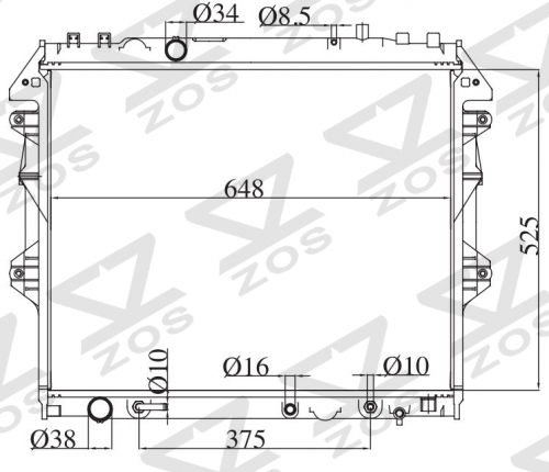 TOYOTA HILUX VIGO ‘04 2004 AT radiator