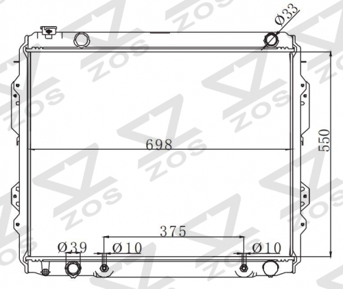 TOYOTA LEXUS TUNDRA AT radiator