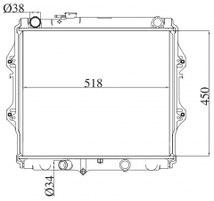 TOYOTA PICKUP MT radiator