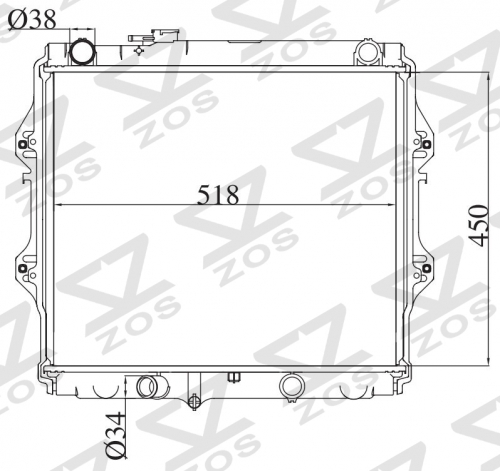 TOYOTA PICKUP MT radiator