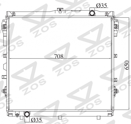TOYOTA TUNDRA 4.0L V6 07-10 MT 2007-2010 MT radiator