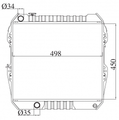 TOYOTA HILUX 2.4/3.0 '89 LN85(D) LN10# 1989 MT radiator