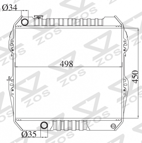 TOYOTA HILUX 2.4/3.0 '89 LN85(D) LN10# 1989 MT radiator