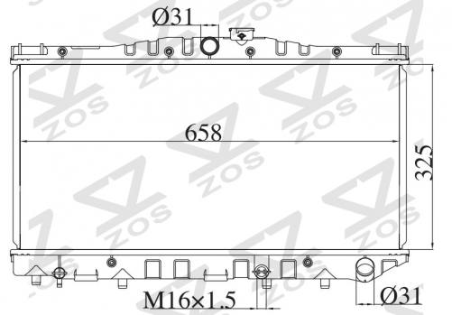 TOYOTA Corona ED ST150' 1984-1988 MT radiator