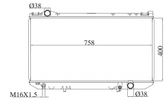 TOYOTA LEXUS'90-94 LS400/UCF10 1990-1994 MT radiator