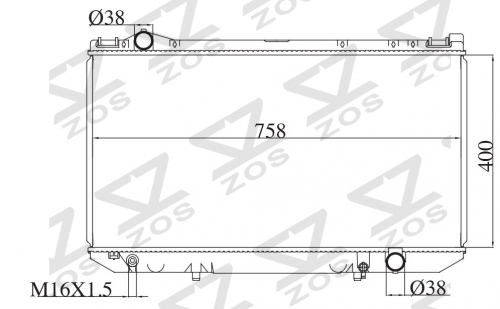 TOYOTA LEXUS'90-94 LS400/UCF10 1990-1994 MT radiator