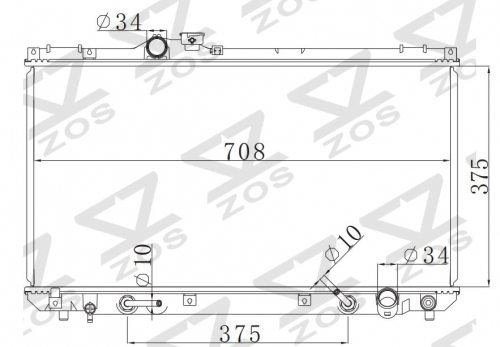 TOYOTA LEXUS IS200 ZJZ.GE AT radiator