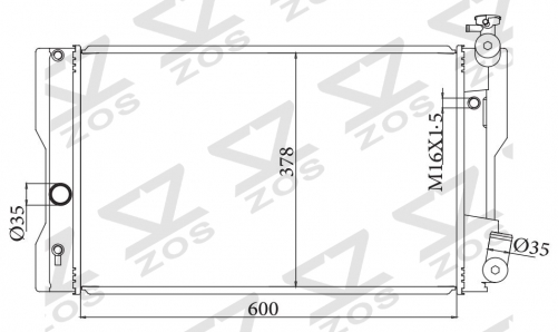 TOYOTA COROLLA MT 2008 MT radiator
