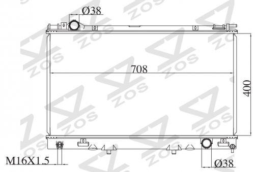 TOYOTA LEXUS'95-98 LS400/UCF20 1995-1998 MT radiator