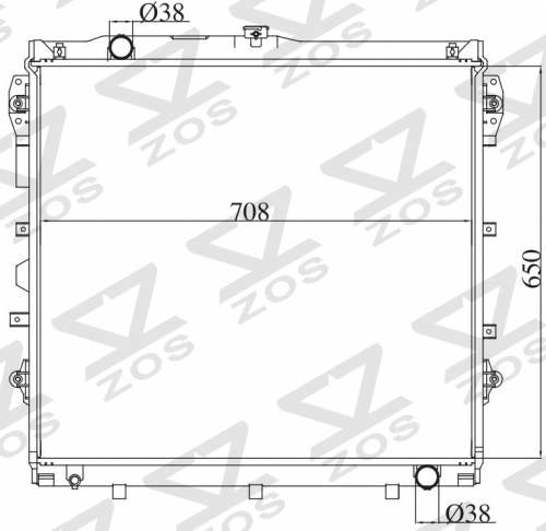 TOYOTA Tundra 4.0L V6 2007-2010 MT radiator