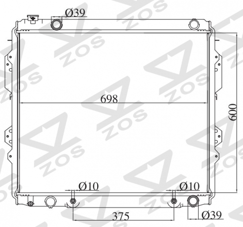 TOYOTA Sequoia'01-04 Tudra'04- 2004- AT radiator