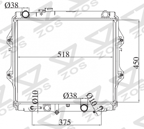 TOYOTA PICKUP AT radiator