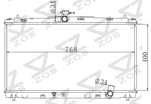 TOYOTA CAMRY AVALON L4 2.5 G 2012-2013 MT radiator